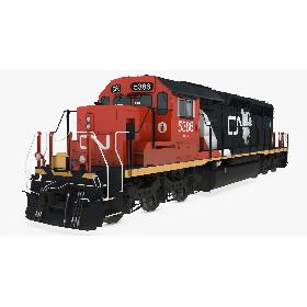 3D model Locomotive SD40-2 CN